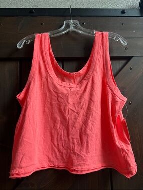 Anthropologie Coral Scoop-Neck Tank